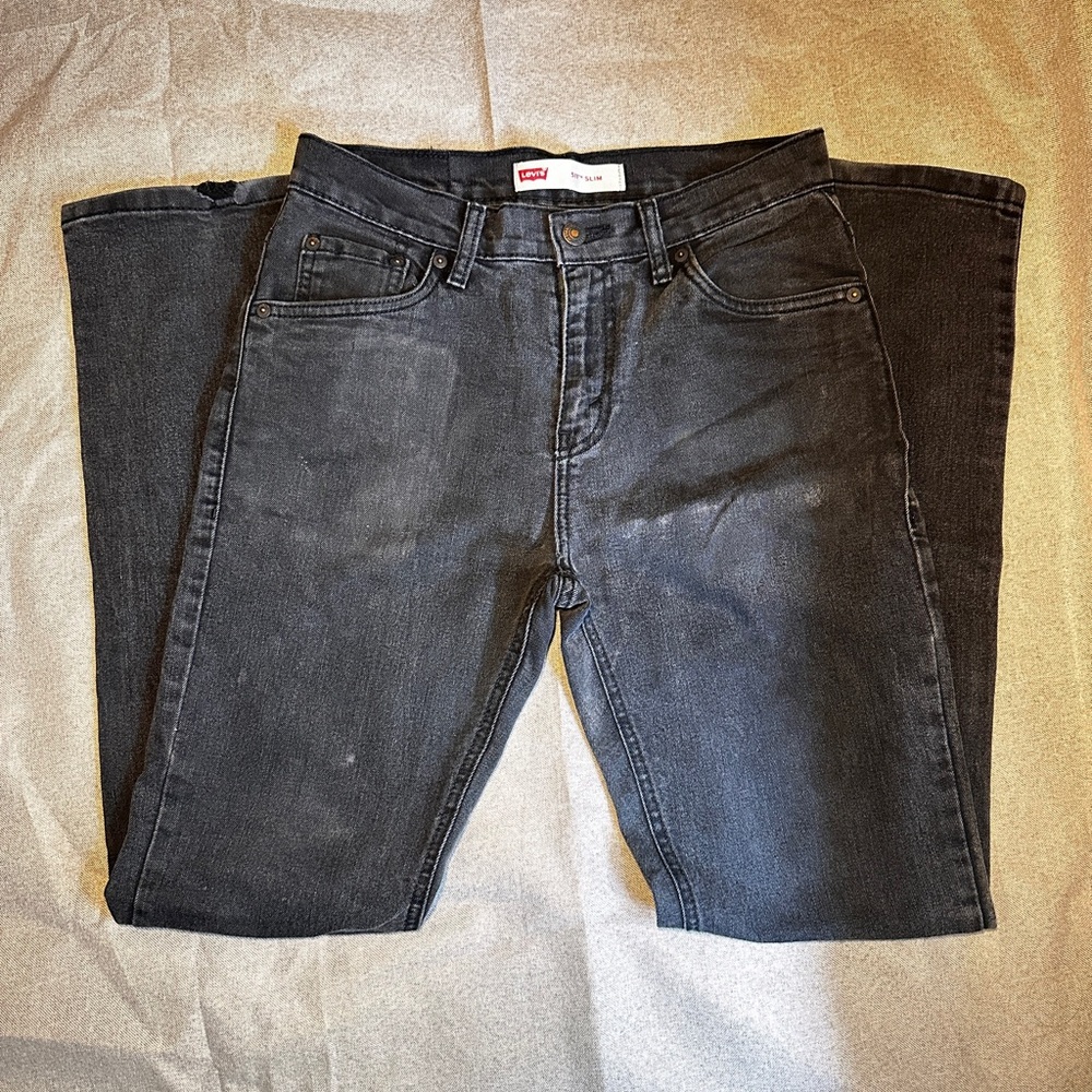 Levi's Black Straight Leg Jeans Versatile and Classic